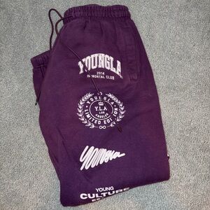 YoungLA Purple Sweat Pants